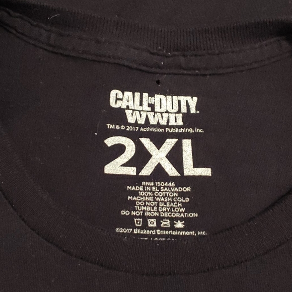 Call of Duty WWII Mens Short Sleeve T Shirt. 2XL - Picture 10 of 11